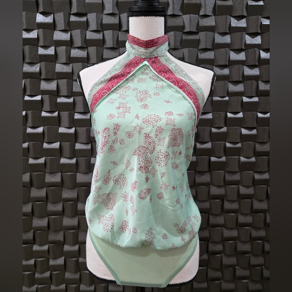 Free people floral combo bodysuit